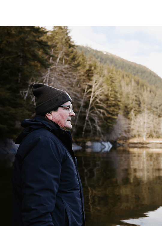Louie Wagners on the Unuk River in Alaska. Photo by Sonia Luokkala, Southeast Alaska Indigenous Transboundary Commission Southeast Alaska Indigenous Transboundary Commission.
